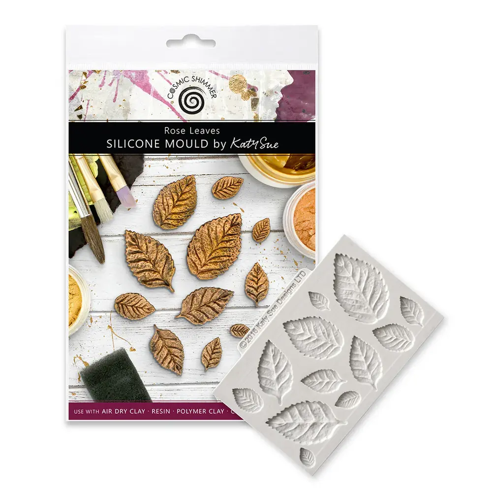 Cosmic Shimmer Silicone Mould Rose Leaves (CE0050-CS)