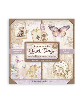 Stamperia Quiet Days 8x8 Inch Single Face Paper Pack (SBBSXB19)