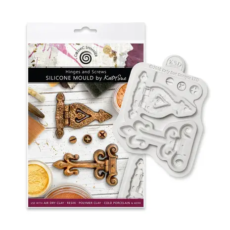 Cosmic Shimmer Silicone Mould Hinges and Screws (CE0082-CS)
