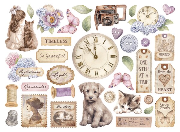 Stamperia Quiet Days Die Cuts (DFLDC122)