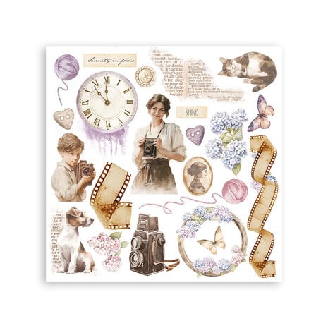 Stamperia Quiet Days 6x6 Inch Rub-On Assortment (DFLRBX01)