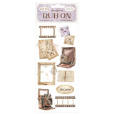 Stamperia Quiet Days Rub-On 4x8,5 Inch Vintage Photography (DFLRB206)