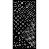 Stamperia Quiet Days Thick Stencil 12x25cm Mixed Tiles (KSTDL135)