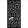 Stamperia Quiet Days Thick Stencil 12x25cm Manuscript (KSTDL136)