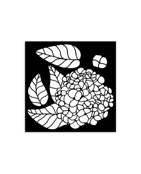 Stamperia Quiet Days Thick Stencil 12x12cm Hydrangea (KSTDS64)