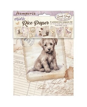 Stamperia Quiet Days A6 Mini Rice Paper (DFSA6X01)