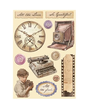 Stamperia Quiet Days Wooden Shapes A5 (KLSP190)