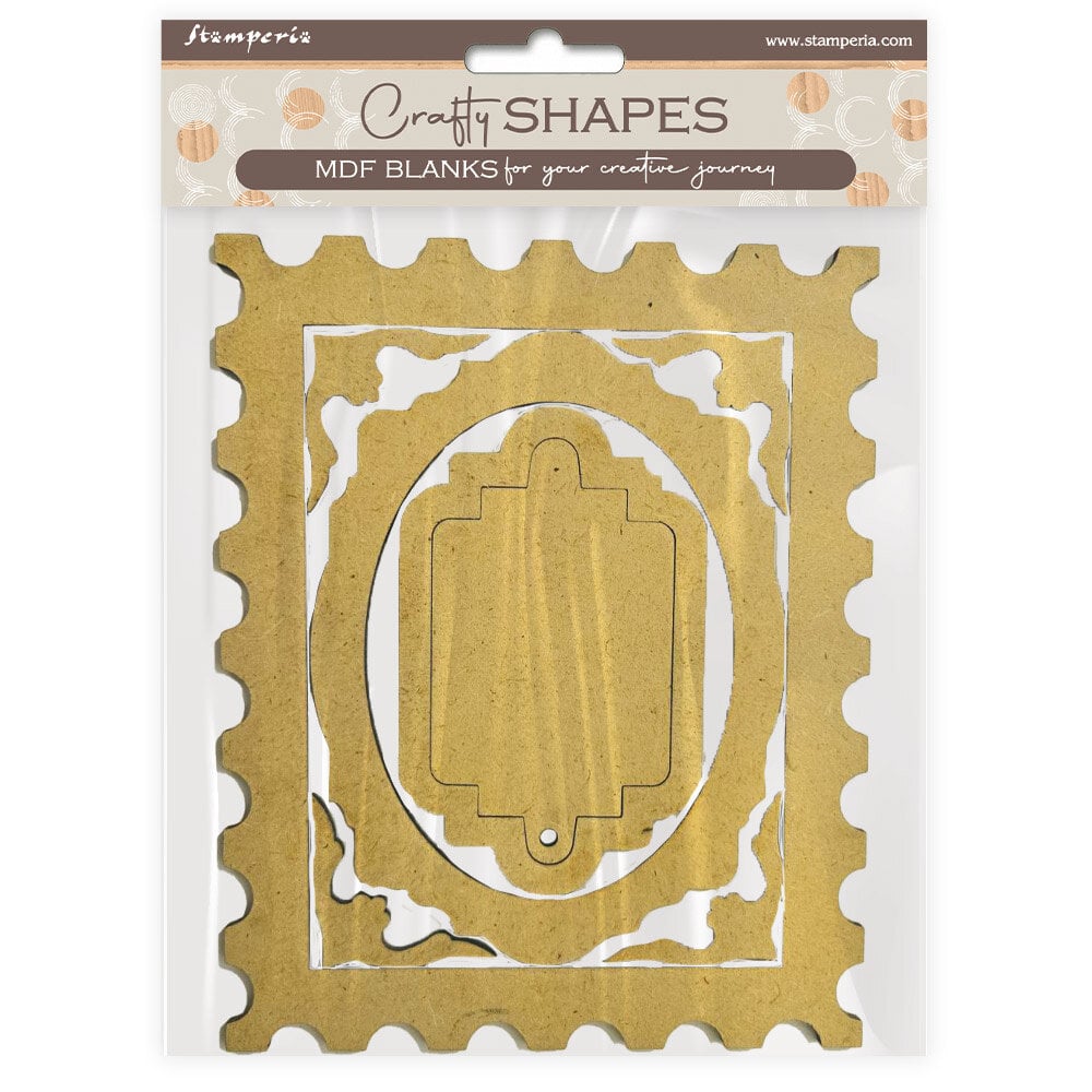 Stamperia Quiet Days MDF Crafty Shapes Blanks Frames and Plates (KLSM72)