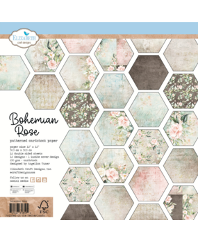 Elizabeth Craft Designs PRE-ORDER Bohemian Rose 12x12 Inch Cardstock Paper (C037) Elizabeth Craft Designs PRE-ORDER Bohemian Rose 12x12 Inch Cardstock Paper (C037)