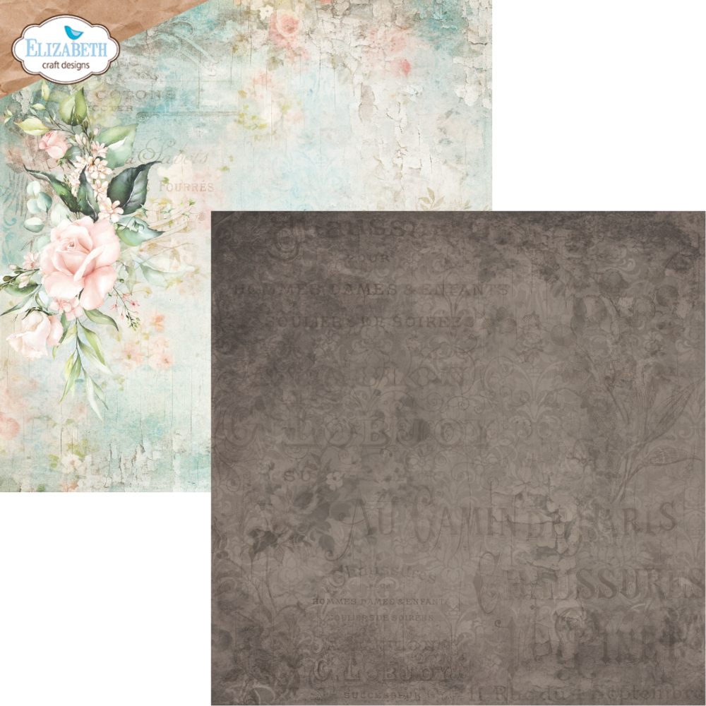 Elizabeth Craft Designs PRE-ORDER Bohemian Rose 12x12 Inch Cardstock Paper (C037) Elizabeth Craft Designs PRE-ORDER Bohemian Rose 12x12 Inch Cardstock Paper (C037)