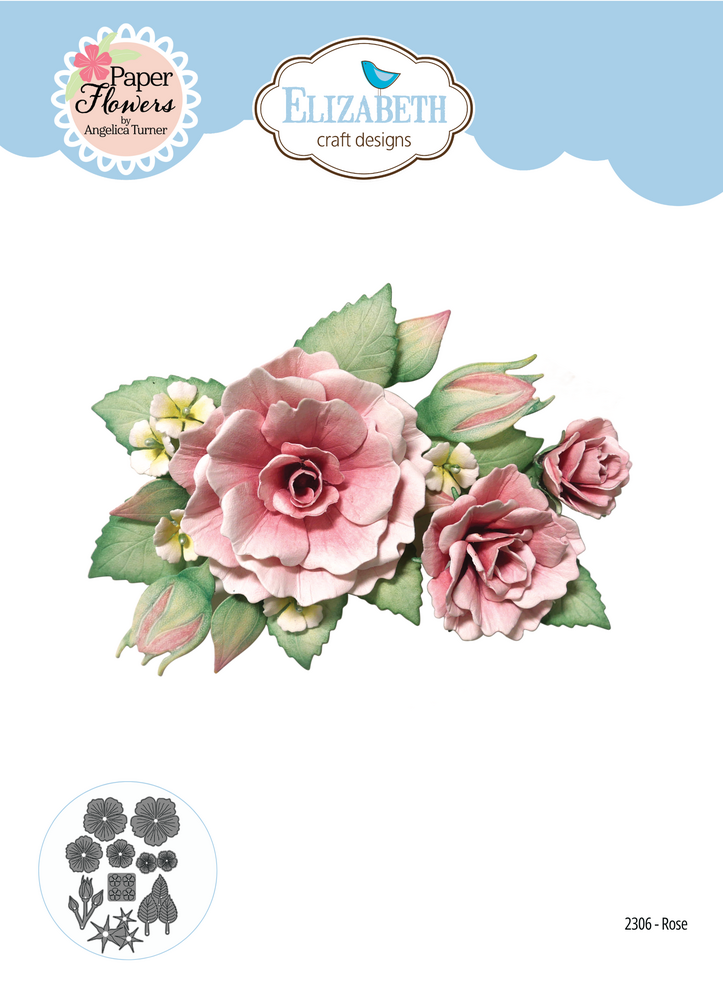 Elizabeth Craft Designs PRE-ORDER Bohemian Rose Dies Rose (2306)