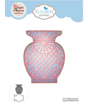 Elizabeth Craft Designs PRE-ORDER Bohemian Rose Dies Delicate Fancy Vase (2311) Elizabeth Craft Designs PRE-ORDER Bohemian Rose Dies Delicate Fancy Vase (2311)