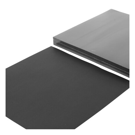 Vaessen Creative Florence Smooth Cardstock 12x12 Inch Black (2924-096)