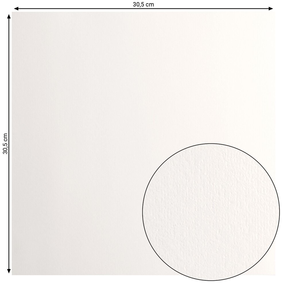Vaessen Creative Florence Smooth Cardstock 12x12 Inch Off-White (2924-101)