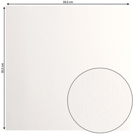 Vaessen Creative Florence Smooth Cardstock 12x12 Inch Off-White (2924-101)