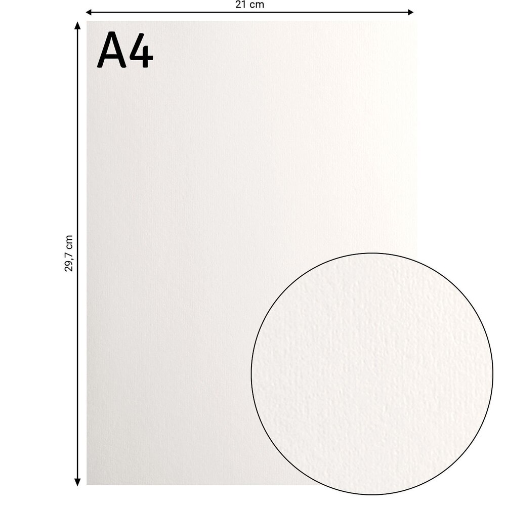 Vaessen Creative Florence Smooth Cardstock A4 Off-White (2922-101) Vaessen Creative Florence Smooth Cardstock A4 Off-White (2922-101)