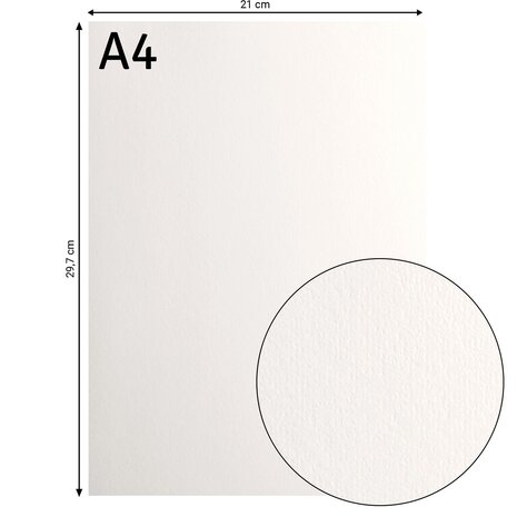 Vaessen Creative Florence Smooth Cardstock A4 Off-White (2922-101) Vaessen Creative Florence Smooth Cardstock A4 Off-White (2922-101)