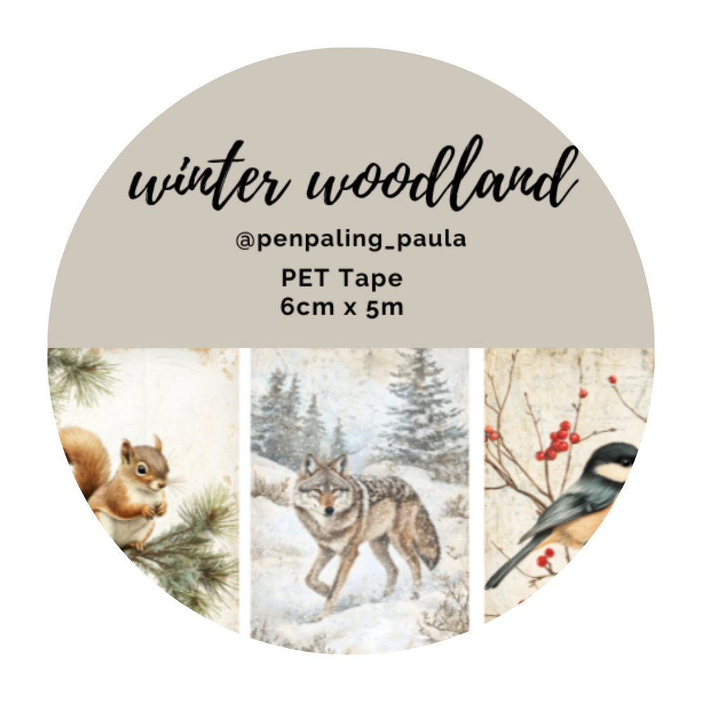 Penpaling Paula Winter Woodland PET Tape (PET038) Penpaling Paula Winter Woodland PET Tape (PET038)