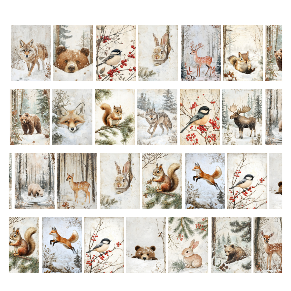 Penpaling Paula Winter Woodland PET Tape (PET038) Penpaling Paula Winter Woodland PET Tape (PET038)