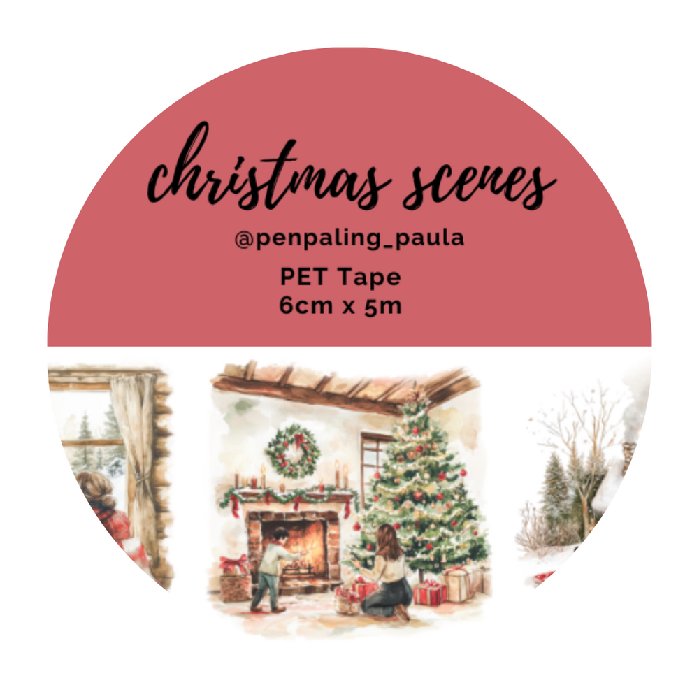 Penpaling Paula Christmas Scenes PET Tape (PET039)