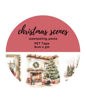 Penpaling Paula Christmas Scenes PET Tape (PET039)