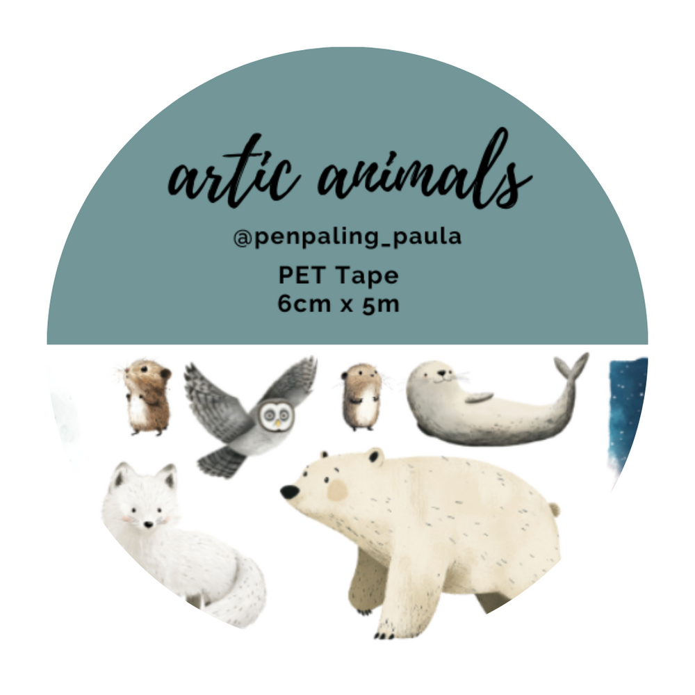 Penpaling Paula Artic Animals PET Tape (PET040)