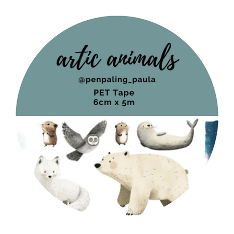 Penpaling Paula Artic Animals PET Tape (PET040)
