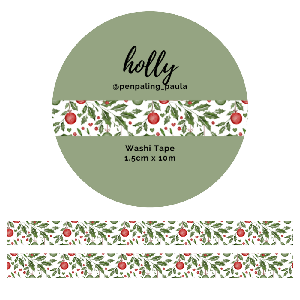 Penpaling Paula Holly Washi Tape (WT198)