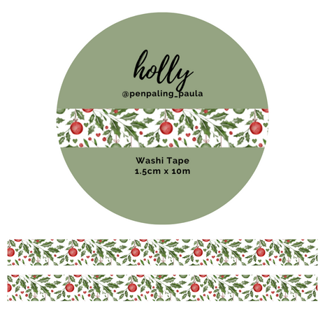 Penpaling Paula Holly Washi Tape (WT198)
