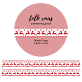 Penpaling Paula Folk Xmas Washi Tape (WT199)