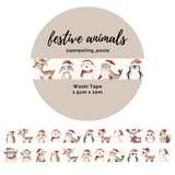 Penpaling Paula Festive Animals Washi Tape (WT200)