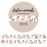 Penpaling Paula Festive Animals Washi Tape (WT200) Penpaling Paula Festive Animals Washi Tape (WT200)