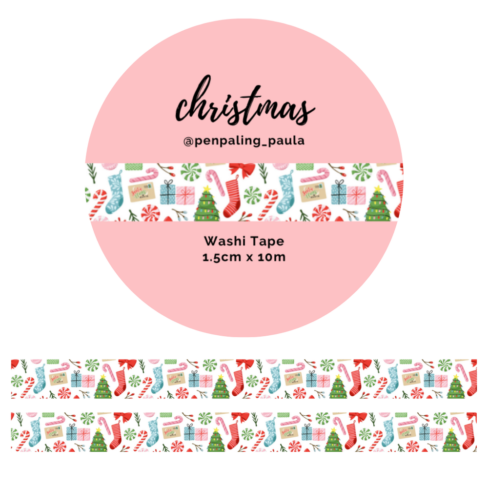 Penpaling Paula Christmas Washi Tape (WT201)
