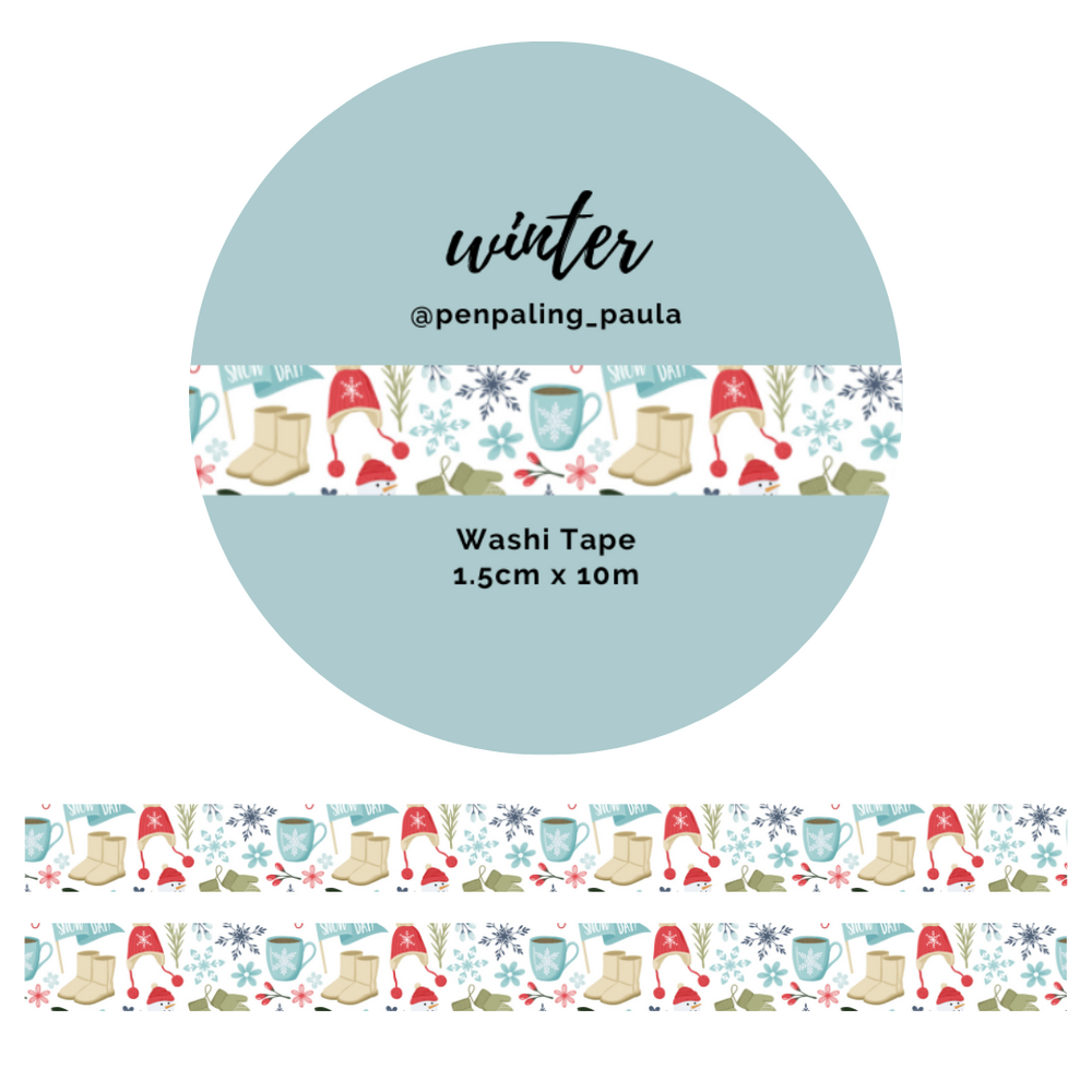 Penpaling Paula Winter Washi Tape (WT203)