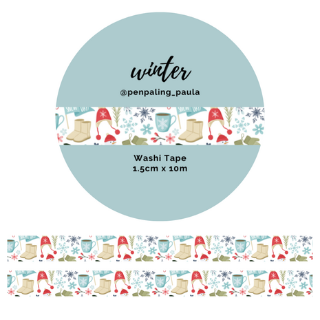 Penpaling Paula Winter Washi Tape (WT203)