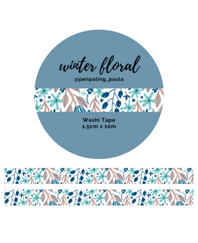 Penpaling Paula Winter Floral Washi Tape (WT204)