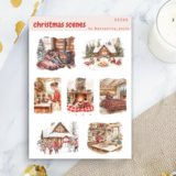 Penpaling Paula Christmas Scenes Sticker Sheet (SS265)
