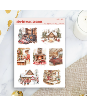 Penpaling Paula Christmas Scenes Sticker Sheet (SS265)