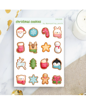 Penpaling Paula Christmas Cookies Sticker Sheet (SS266) Penpaling Paula Christmas Cookies Sticker Sheet (SS266)