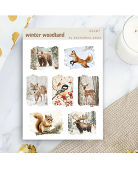 Penpaling Paula Winter Woodland Sticker Sheet (SS267)