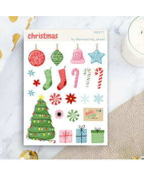 Penpaling Paula Christmas Sticker Sheet (SS271)