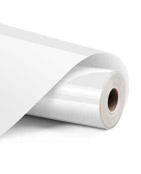 LOKLiK Matless Heat Transfer Vinyl 33x150cm Glossy White (KZ-ZNH-0002-2USL)