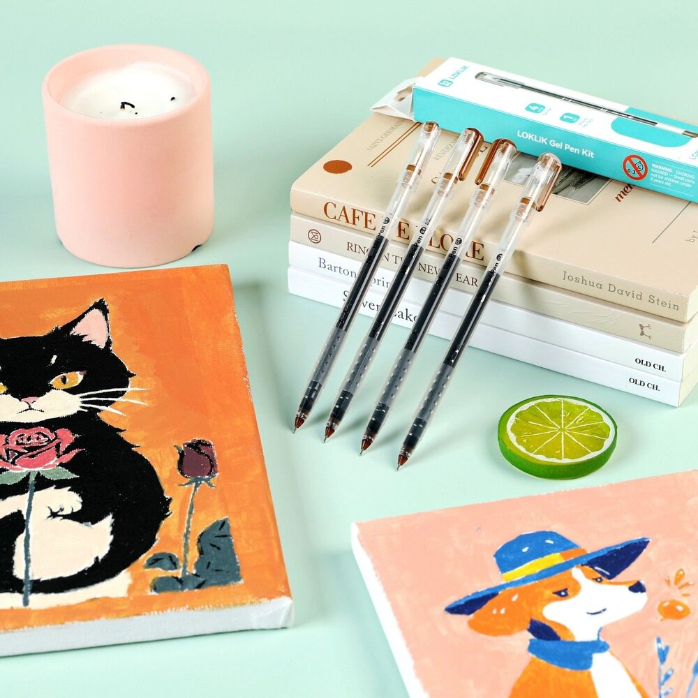 LOKLiK Gel Pen Set (4pcs) (HH-HB1-0014-2USL)