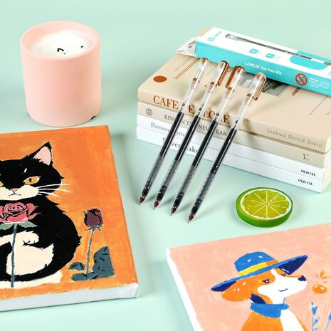 LOKLiK Gel Pen Set (4pcs) (HH-HB1-0014-2USL)