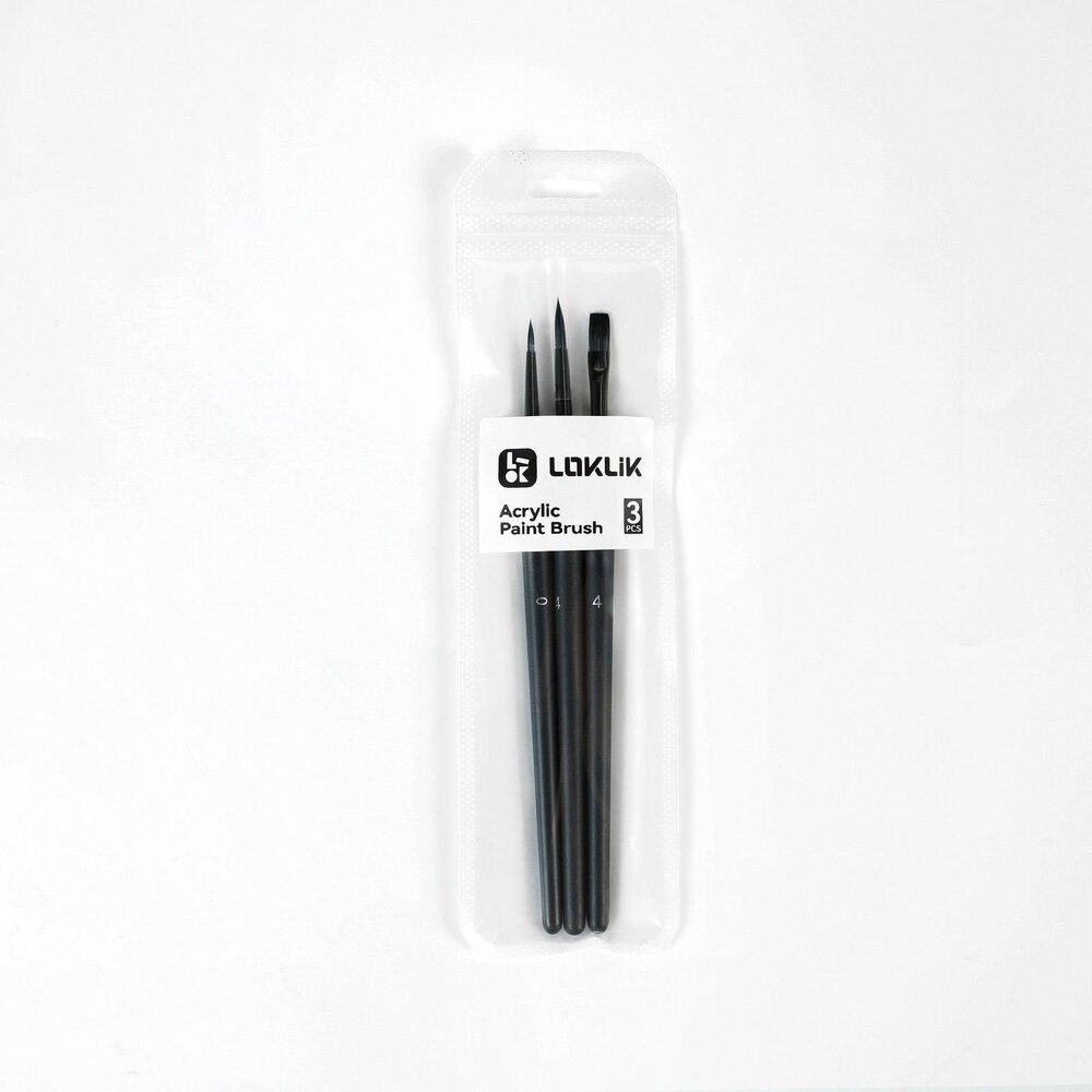 LOKLiK Acrylic Paint Brushes (3pcs) (HH-YLBS-0001-US-L)