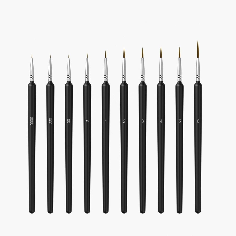 LOKLiK Miniature Paint Brushes (10pcs) (HH-YLBS-0002-US-L)