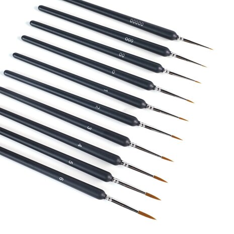 LOKLiK Miniature Paint Brushes (10pcs) (HH-YLBS-0002-US-L)