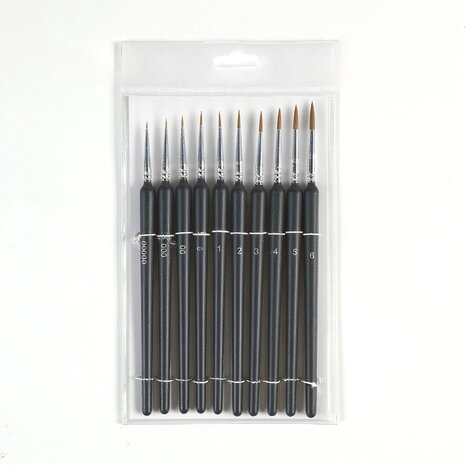 LOKLiK Miniature Paint Brushes (10pcs) (HH-YLBS-0002-US-L)