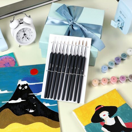 LOKLiK Miniature Paint Brushes (10pcs) (HH-YLBS-0002-US-L)