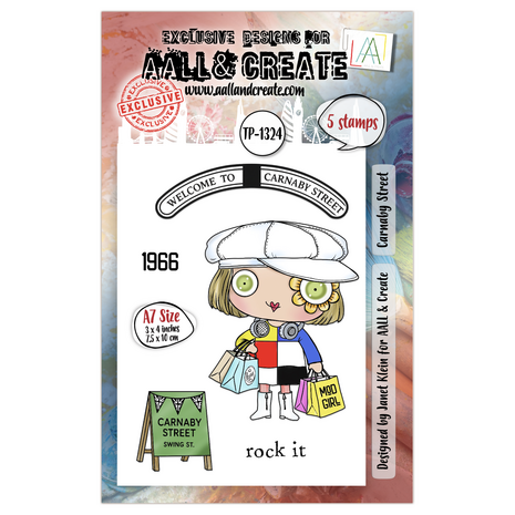 AALL and Create Clear Stamp Set A7 Carnaby Street (AALL-TP-1324)